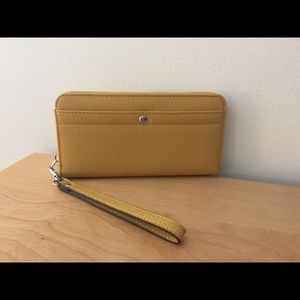 Brand new mustard yellow wallet/wristlet